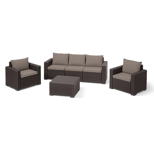 Baštenski set California 3 seater, braon CU 253325-1